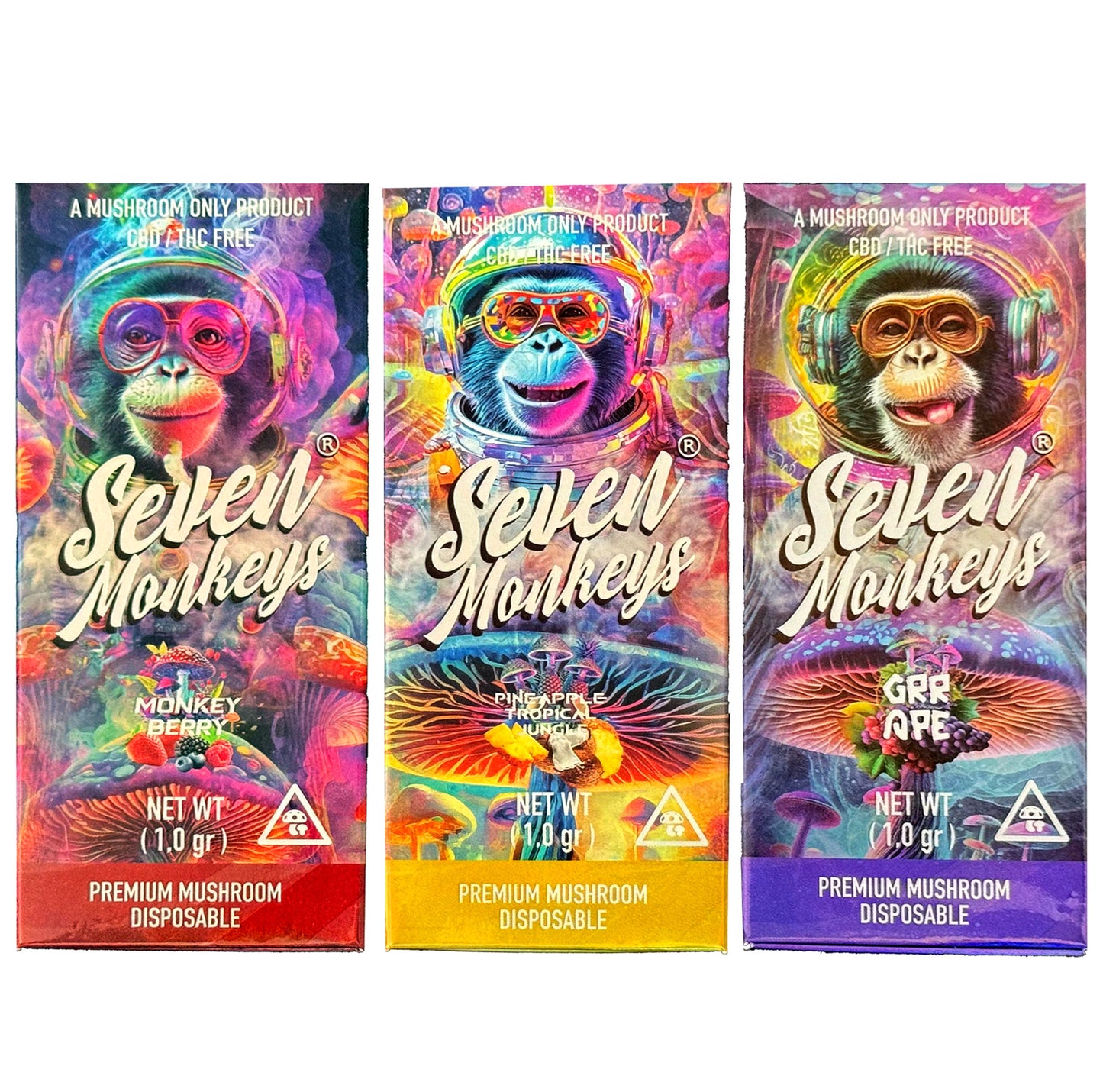 Vape Desechable Psilocibina 7 Monkeys 1gr