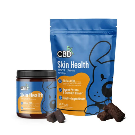 Bocadillos CBD Perro Tratamiento Piel CBDfx 600mg 30 pzas