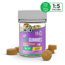 Cargar imagen en el visor de la galería, Gomitas CBD Delta 9 THC 1:5 Lemon Dream CBDf/x 100-200mg
