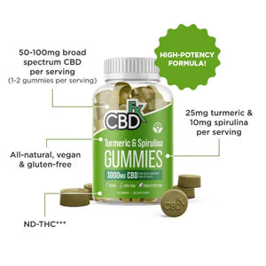 Gomitas CBD Curcuma, Espirulina CBDf/x 1500mg