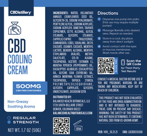 Crema CBD Enfriar/Calentar CBDistillery 500mg