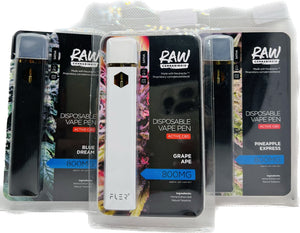 Vapes Desechables CBD Raw 800mg Tiendacbdmexico