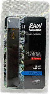 Vape Desechable CBD Raw Blue Dream 800mg Tiendacbdmexico
