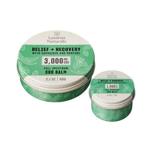 Balsamo CBD Recuperacion Lazarus Naturals 1000mg y 3000mg Tiendacbdmexico