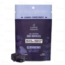 Cargar imagen en el visor de la galería, Gomitas CBD Sauco Lazarus Naturals 250mg Tiendacbdmexico
