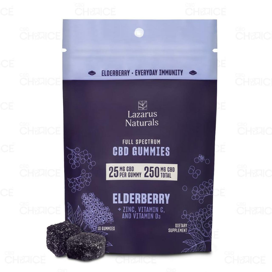 Gomitas CBD Sauco Lazarus Naturals 250mg Tiendacbdmexico
